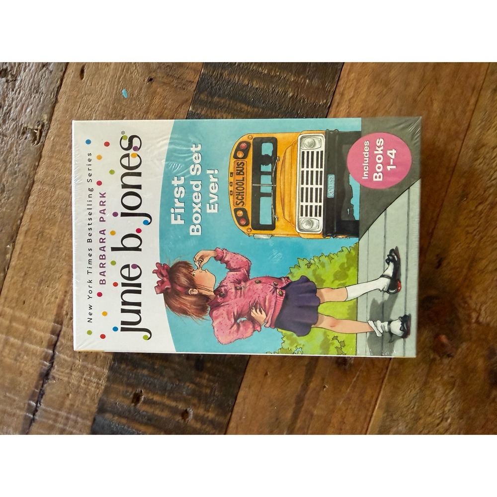 Junie B Jones First Boxed Set Ever Books 1-4 Barbara Park New Sealed